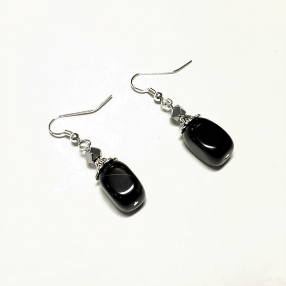 Jewelry - 3/$15 Black Onyx and Hematite Earrings